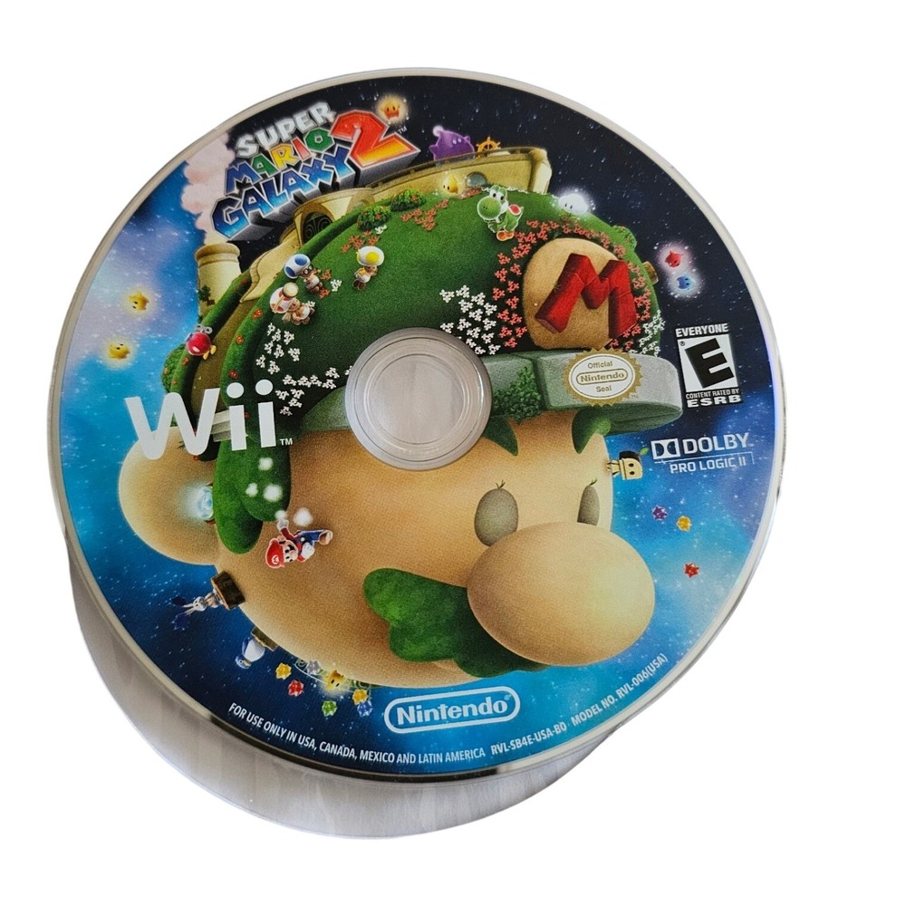 Nintendo Wii Super Mario Galaxy 2‎ Video Game Disc Only RVL-SB4E-USA-B0 NTSC-U/C